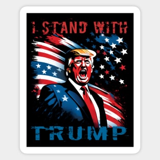 I Stand With Trump Sticker